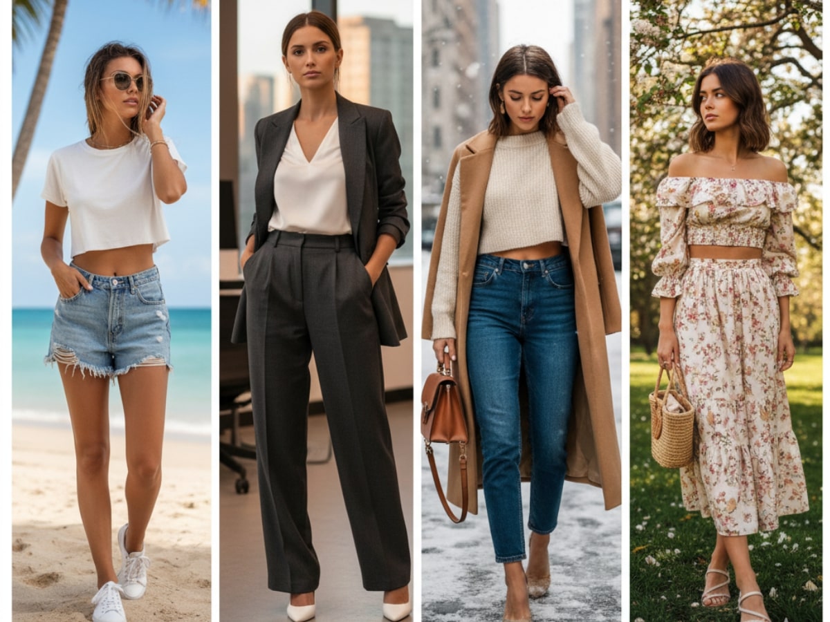 Sezonlara ve Stile Göre Crop Top Kombinleri Sezonlara ve Stile Göre Crop Top Kombinleri