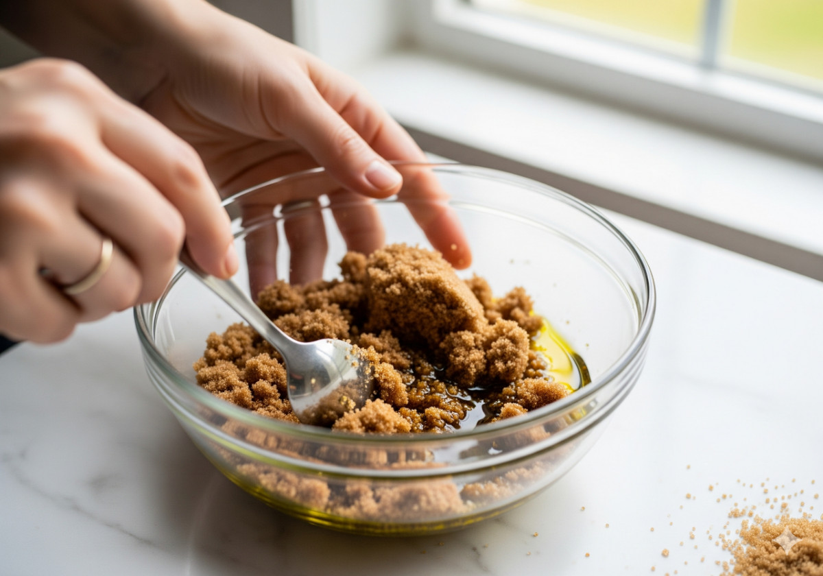 Şeker ve Zeytinyağı Peelingi Şeker ve Zeytinyağı Peelingi